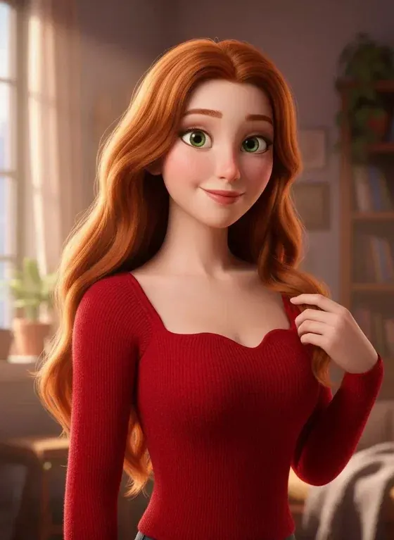 Retrato transformado em personagem de desenho 3D por inteligência artificial
